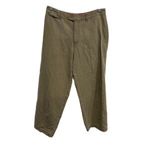 Sigrid Olsen So Blue Womens Khaki Cropped Pants Size S